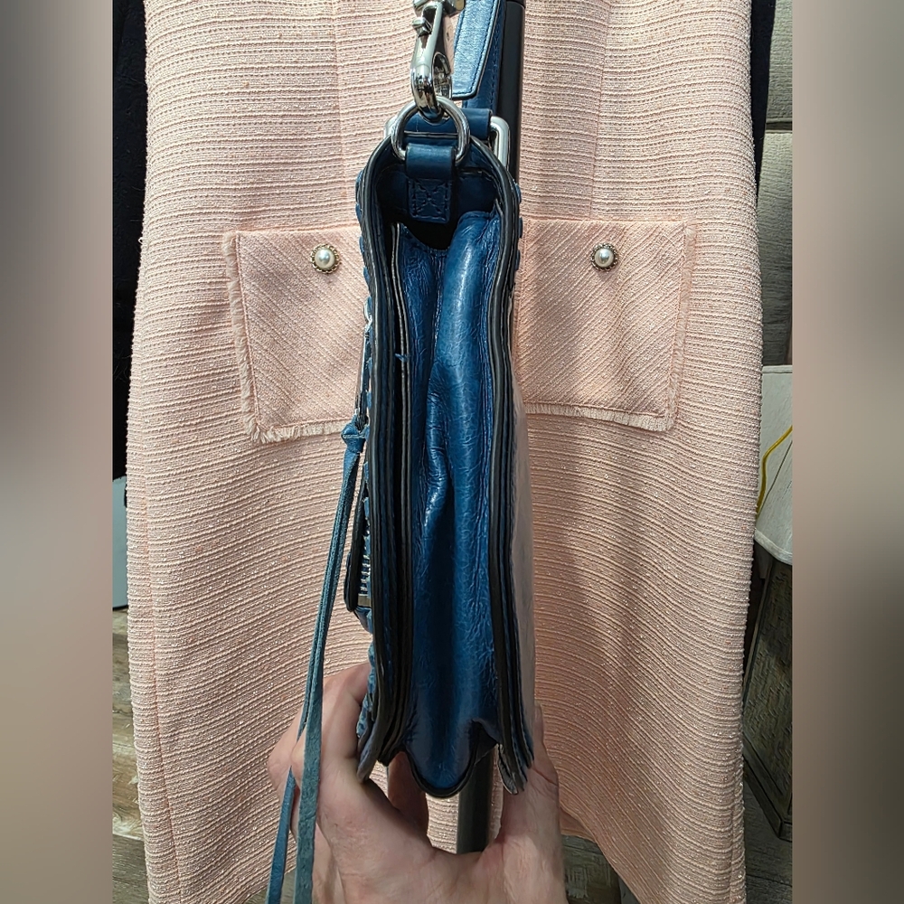 Rebecca Minkoff Royal Blue Leather Crossbody Bag - Like New - Picture 11 of 13